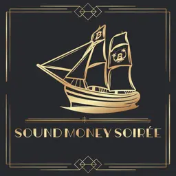 Sound Money Soiree emblem — a ship with Bitcoin sails
